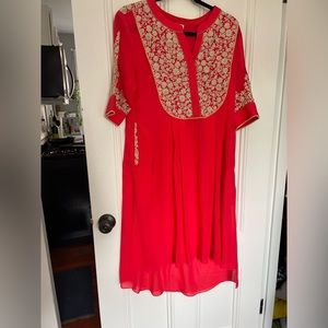 Kurta set with dupatta and pants